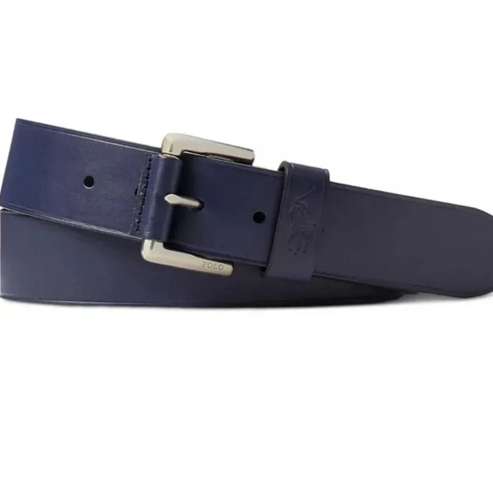 NWT POLO RALPH LAUREN US 32 Signature Pony Men's Leather Belt 1.5